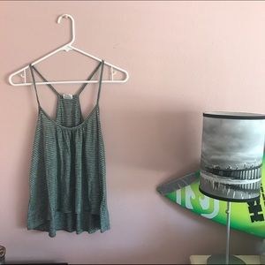 Full Tilt Green Striped Tank