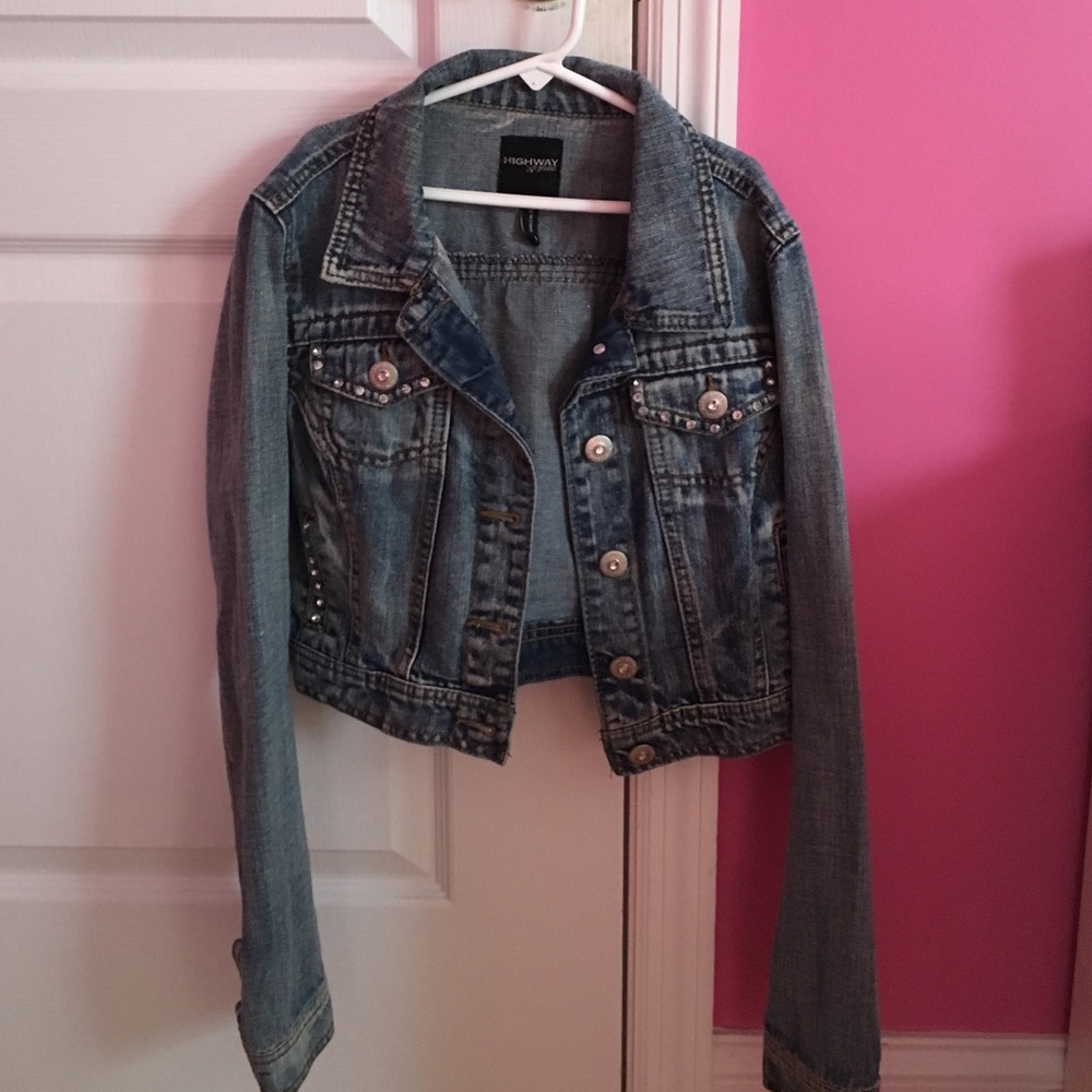 Bling denim jacket