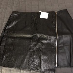 Misguided Leather Skirt