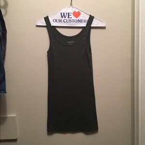Olive green tank top