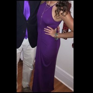 purple charlotte russe halter dress