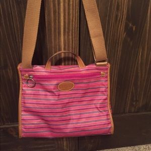 Pink fossil purse