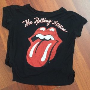 The Rolling Stones Cropped Tee