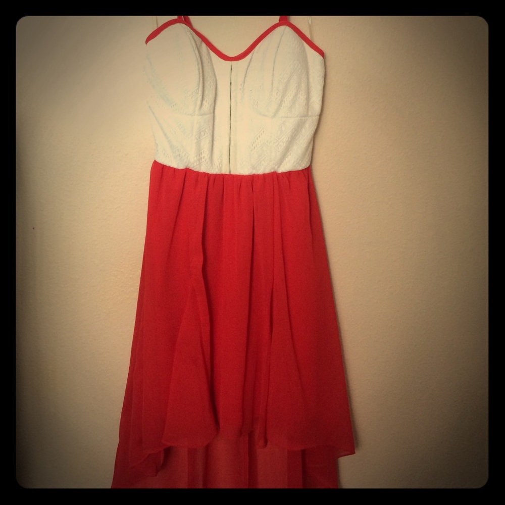 Spaghetti strap semi-formal dress