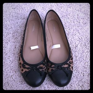 Leopard print ballet flats