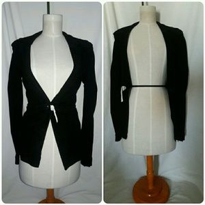 ELIZABETH & JAMES Suede Black Blazer