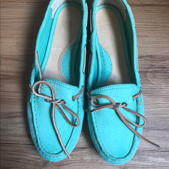 Frye Shoes - Frye turquoise moccasins