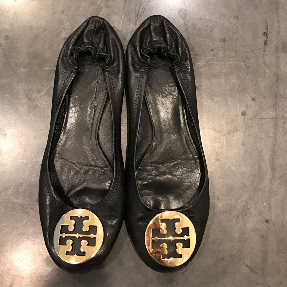 Tory Burch black leather Revas