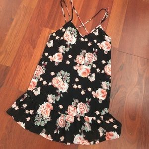 Cotton Candy Strappy Floral Dress
