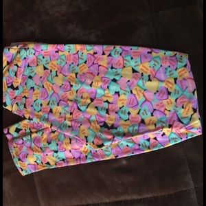 LulaRoe OS Valentine's Leggings