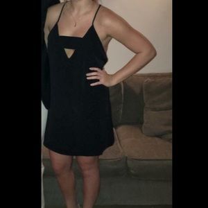 forever 21 black peek a boo dress -SOLD