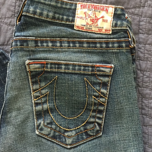True Religion straight leg jeans size 27 - Picture 2 of 3