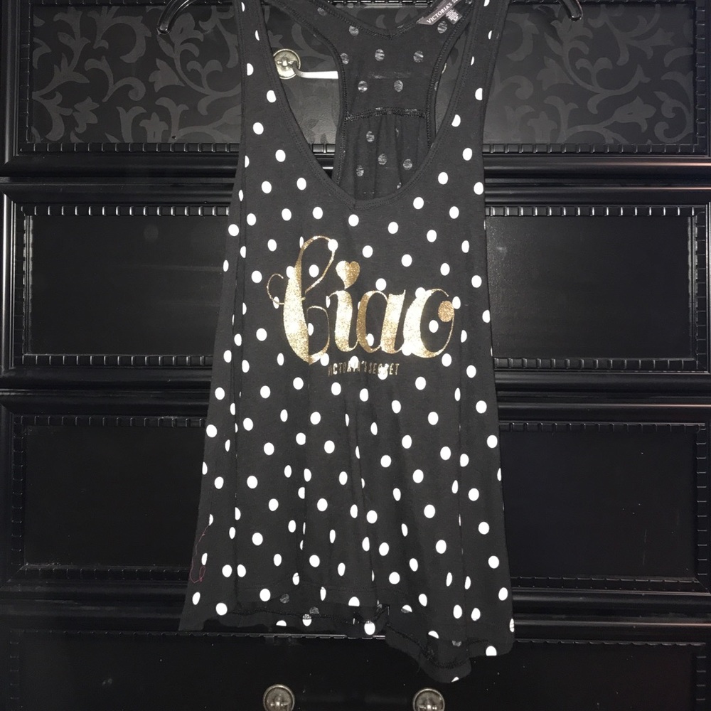 Victoria's Secret polka dot tank top