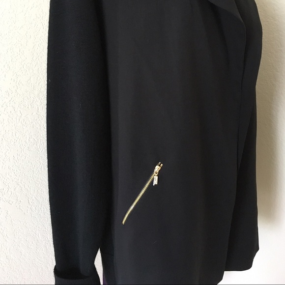 Calvin Klein black jacket open front evening wear jacket light coat jacket - Picture 9 of 15