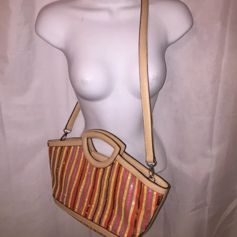 SIGRID OLSEN sequin tote w/crossbody strap $250