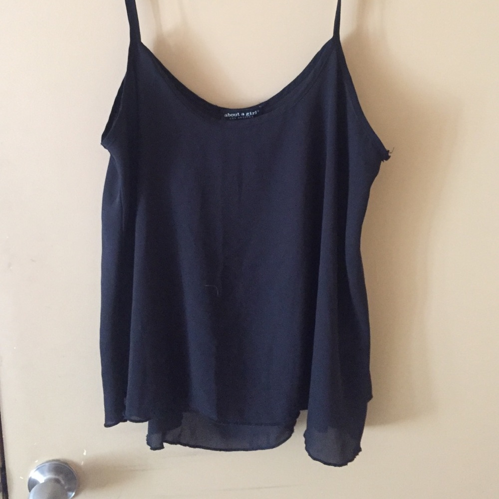 Black tank top