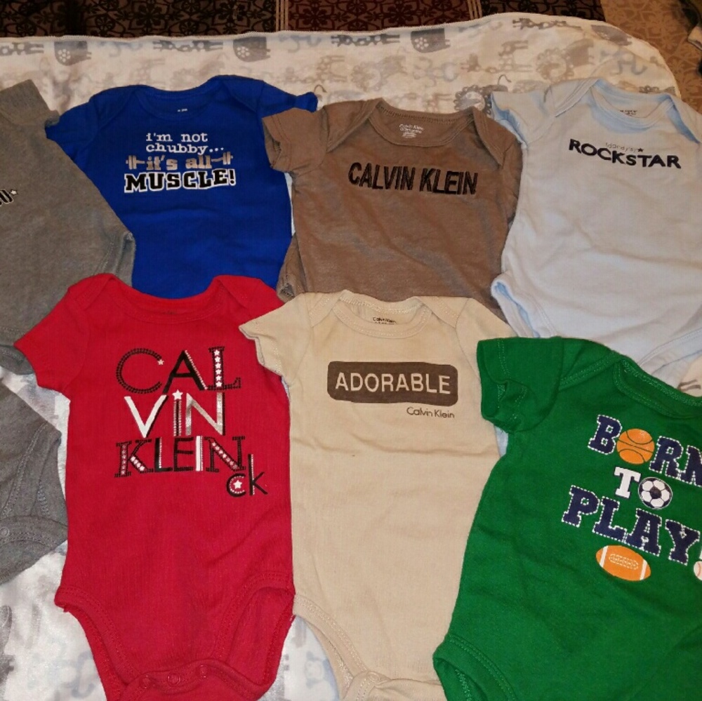 Bundle of baby boy onsies