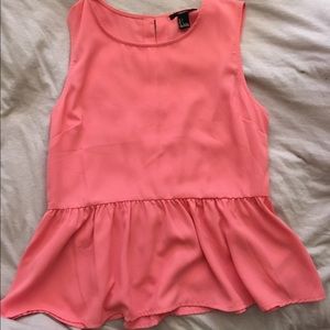 Pink peplum