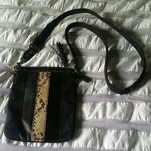 Coach python crossbody, mixed media GORGEOUS!