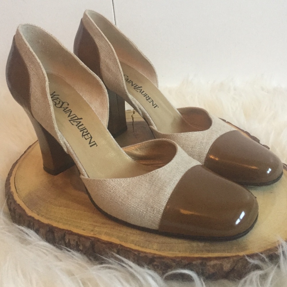 YSL two tone oxford style, 7.5, yves saint laurent