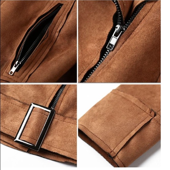 NEW! Suede Biker Jacket - Picture 7 of 8