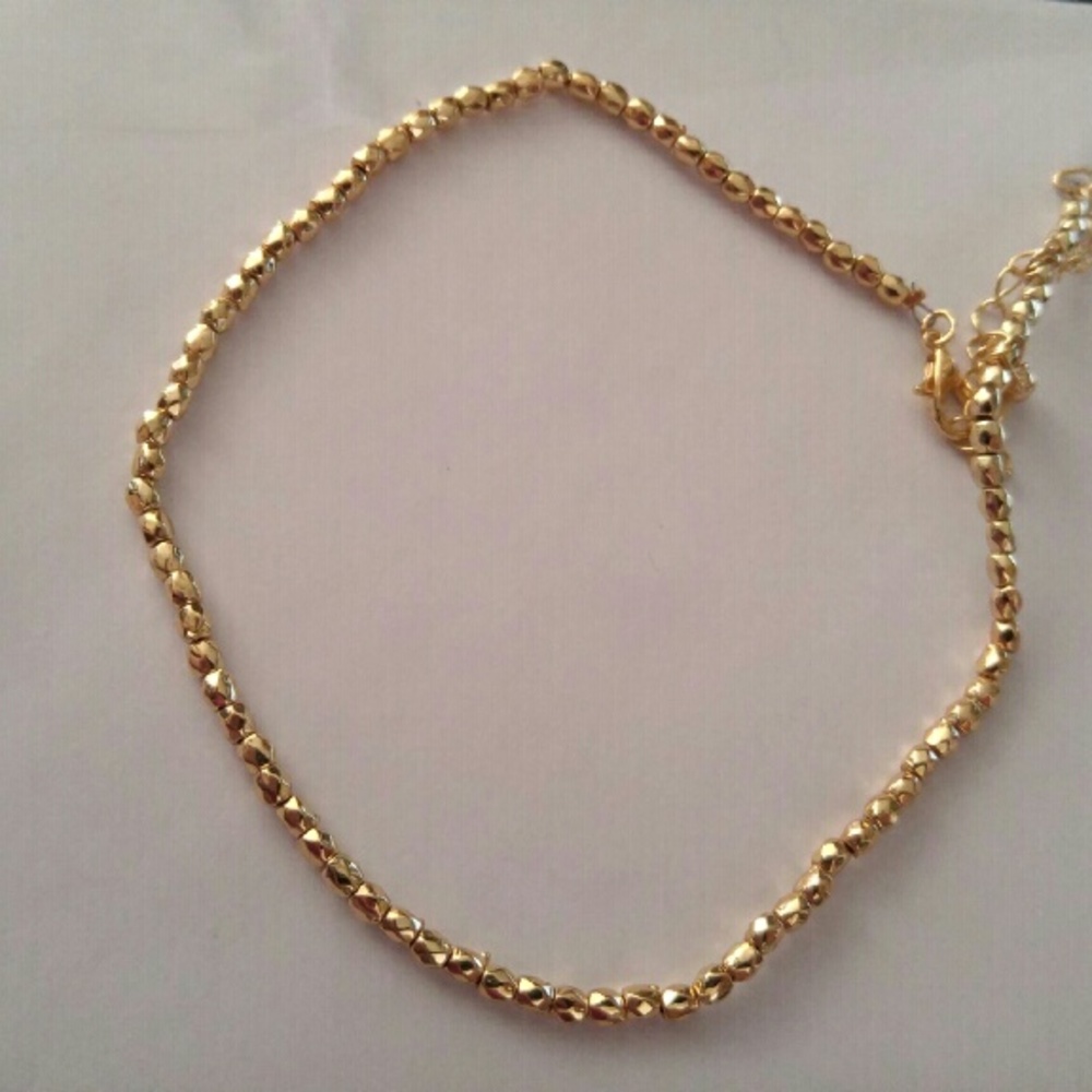Gold bead choker / bracelet