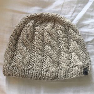 The North Face light gray beanie
