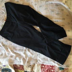 Gap cropped (with cuff) pinstripe pants.