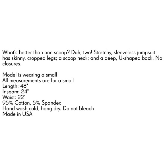 Low back jumpsuit - Picture 3 of 3