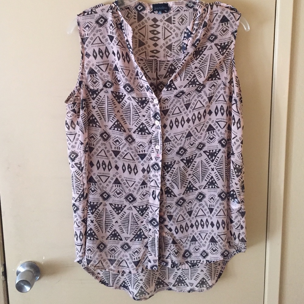 Aztec high low tanktop