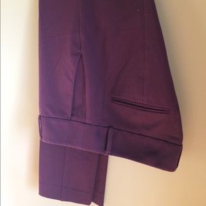 Loft Marissa Essential Skinny Ankle Pants - Maroon