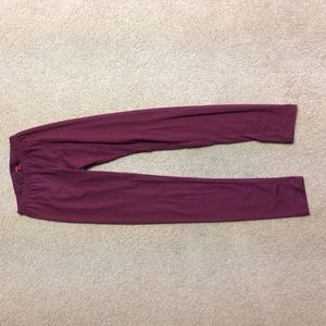 Extra soft maroon leggings