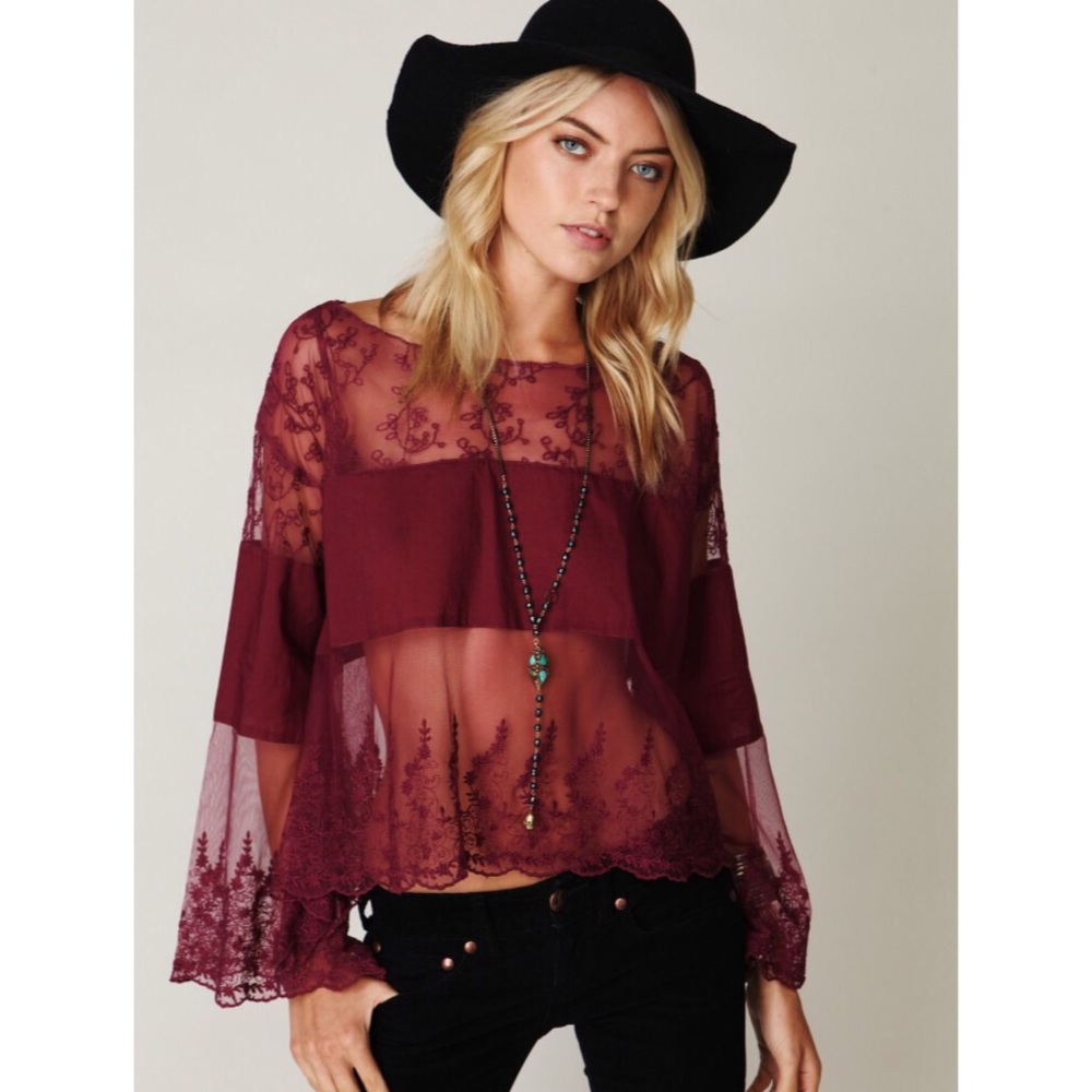 Free People - Cannaregio - Oversized Mesh Top