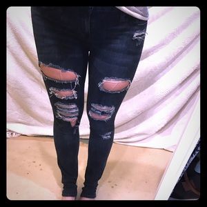 Bullhead Black Ripped Jeans