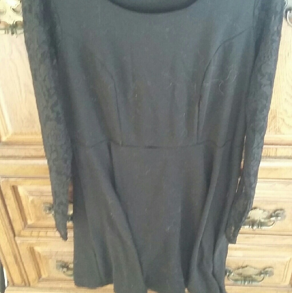 F21 PLUS black dress