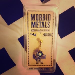 ✨NWT- Synthetic Opal Planet Bellybutton ring