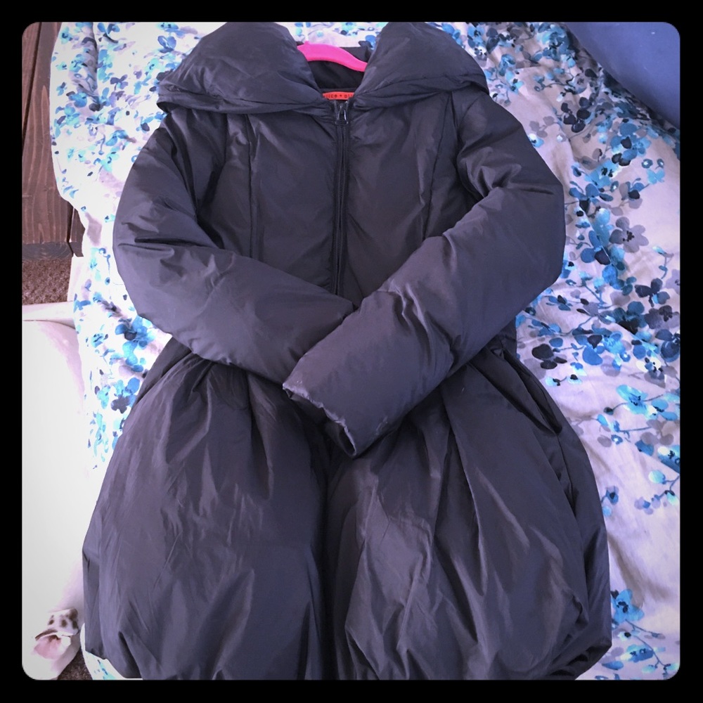 Puffer dress coat