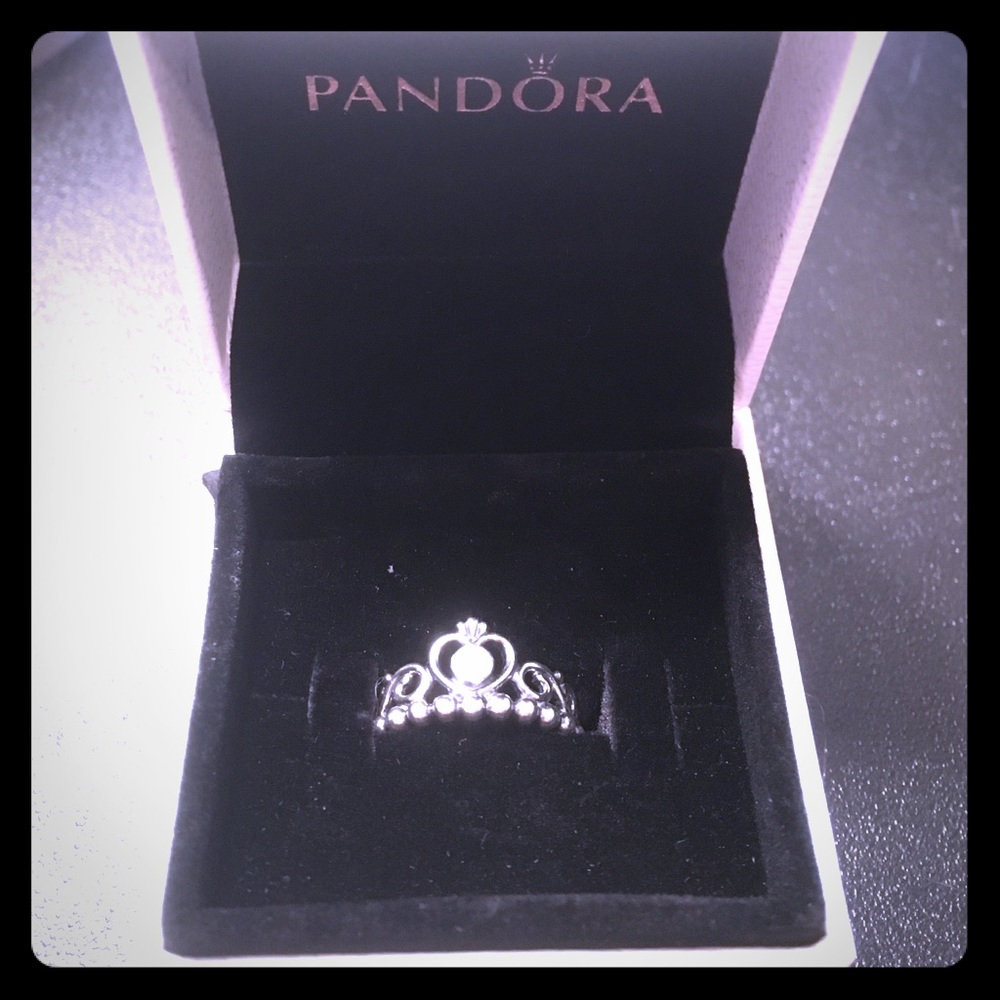 Pandora Princess Ring Sterling Silver Size 4.5