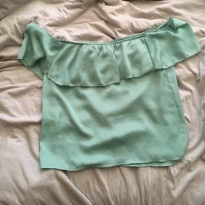 Off the shoulder crop top