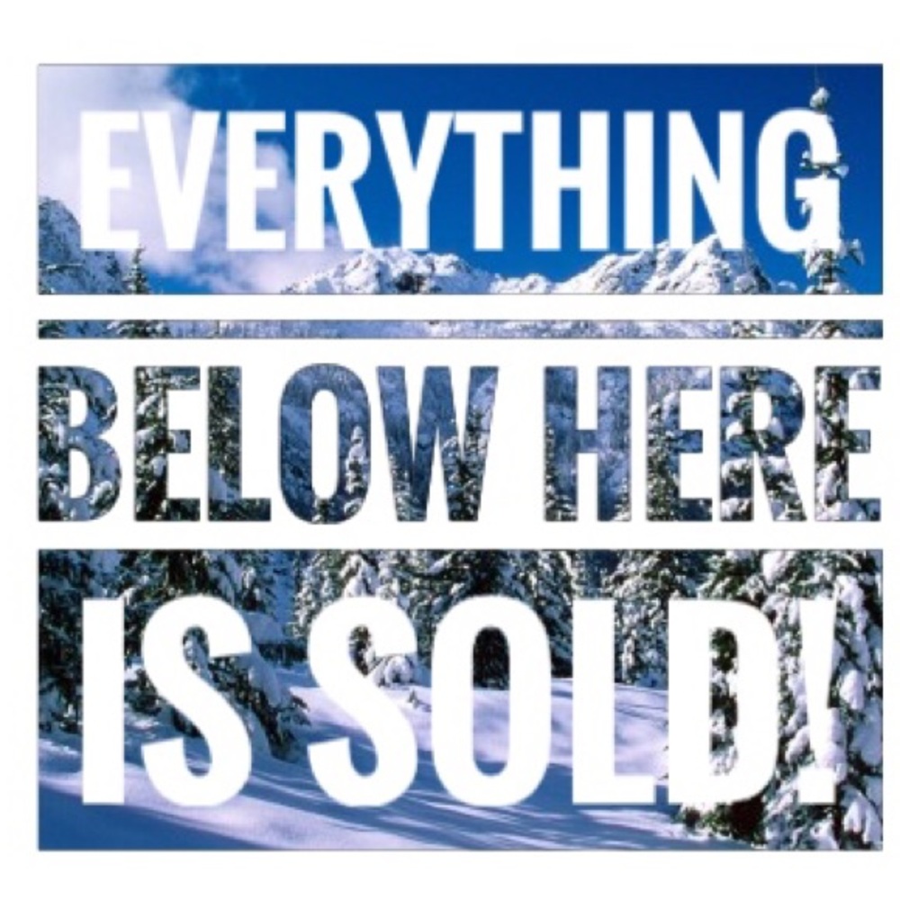 Everything below this point is sold!