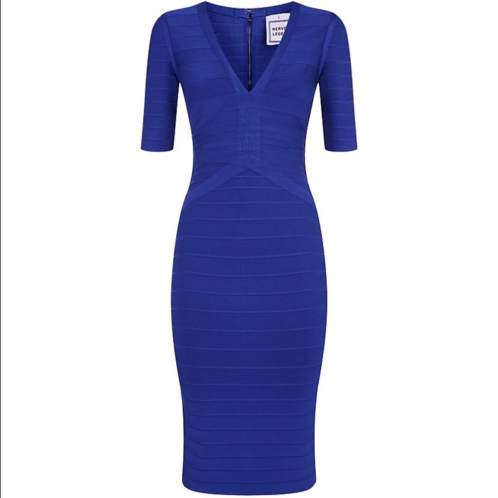 Herve Leger Authentic 3/4 sleeve dress