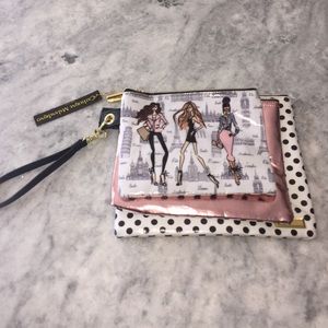 Set of three wristlet purses! Brand new, with tags