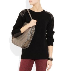 Michael Kors Large Chelsea Silver Messenger Bag