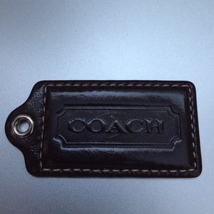 3 for $10! Brown coach hang tag key fob hangtag