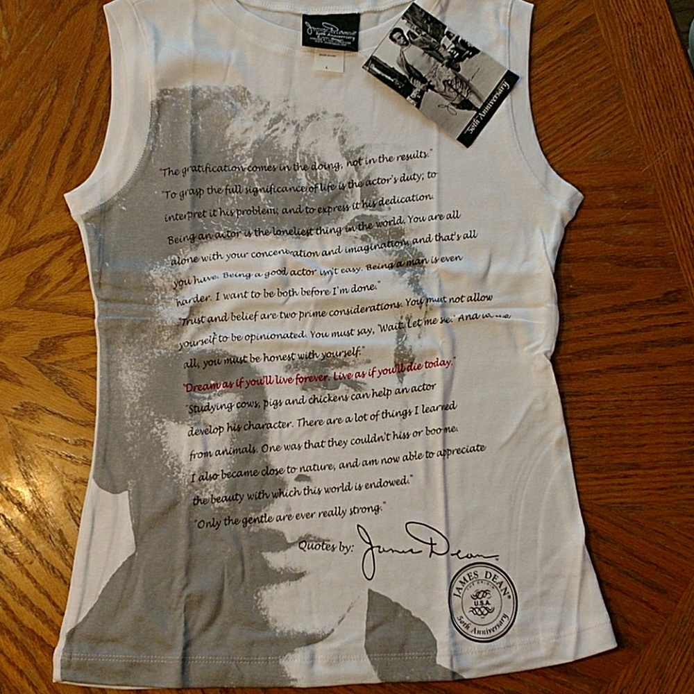 JAMES DEAN MUSCLE SHIRT NWT