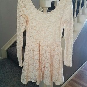Free People Pink Lace Dress