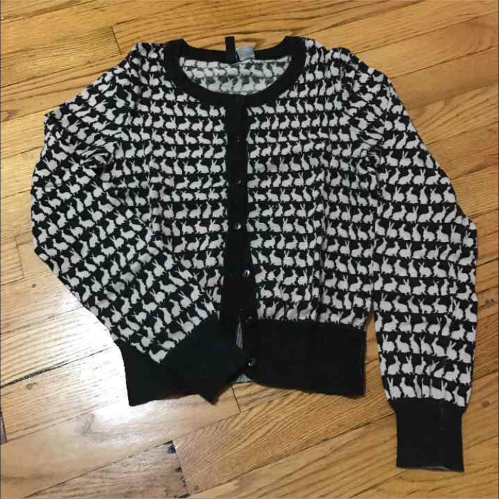H&M bunny rabbit cardigan
