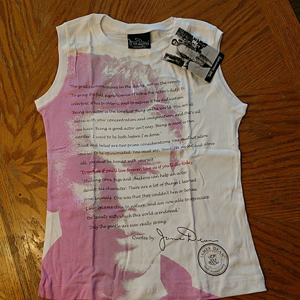 JAMES DEAN MUSCLE SHIRT NWT
