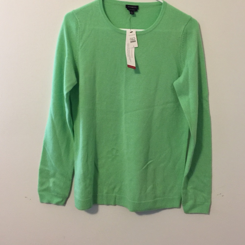 Talbots Cashmere sweater with scarf