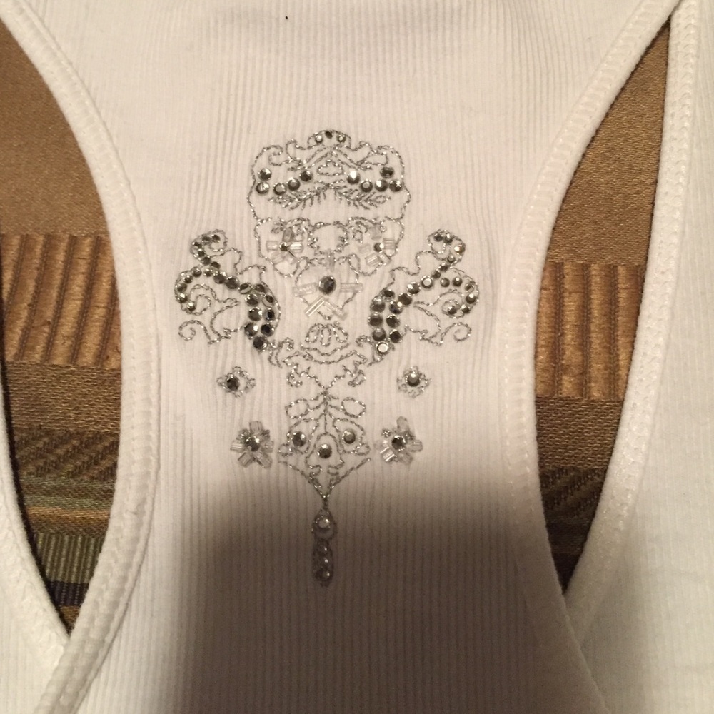 White Express Tank Racerback - Picture 2 of 4